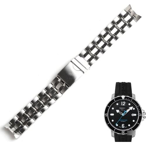 WENTULA watchbands for TISSOT PRS200/T066.407/T067417A stainless steel solid band man 19MM