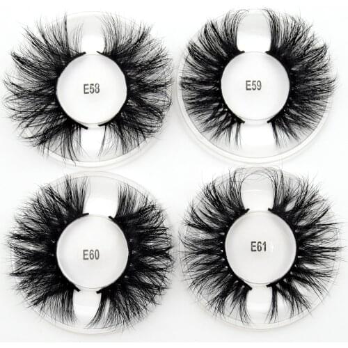 Visofree 25 mm Mink Eyelashes Dramatic Long Mink Lashes Makeup Full Strip Lashes 25mm False Eyelashes 3D Mink Eyelashes Reusable