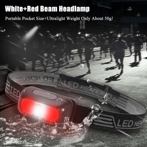 Mini USB Head Torch Powerful Rechargeable Led Headlight Waterproof Frontal Light Head Fishing Headlamp Flashlight Headlight Head