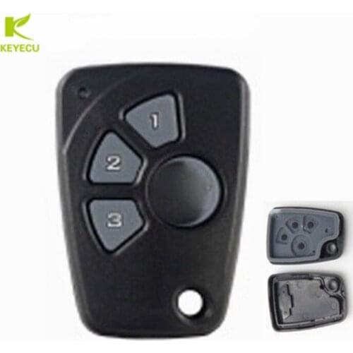 KEYECU Replacement New Remote Key Shell Case Fob 4 Button for Chevrolet Cruze Spark Onix Silverado Volt Camaro