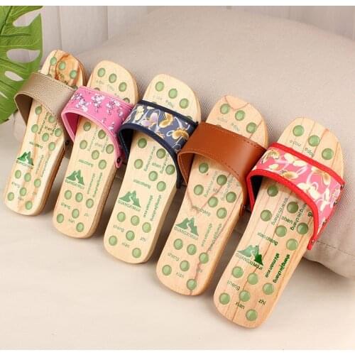 Womens Wood Slides Anti-Slip Polka Dots MId Heel Summer Sandals Causal Beach Slippers Japan Geta Cosplay Shoes