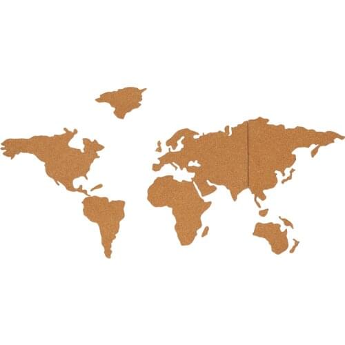 1 Set World Map Shaped Notice Board Cork Message Boards Bulletin Boards