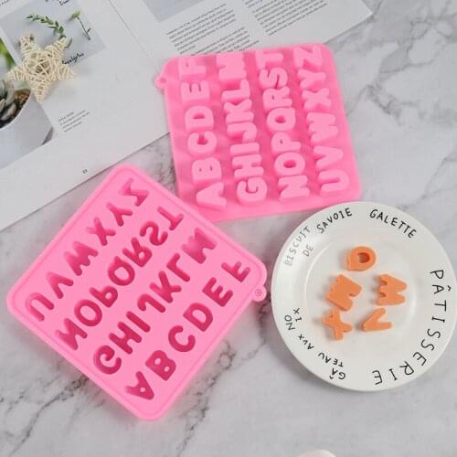 1pcs Uppercase Letter Cake Silicone Mold Soft Chocolate Mold Alphabet A To Z Mold Art Supplies Baking Mold Kitchen Tools Cocina