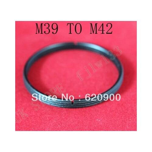 100% GUARANTEE 50 pcs screw mount step Ring Adapter FOR Leica M39 lens to M42 camera M39-M42 metal