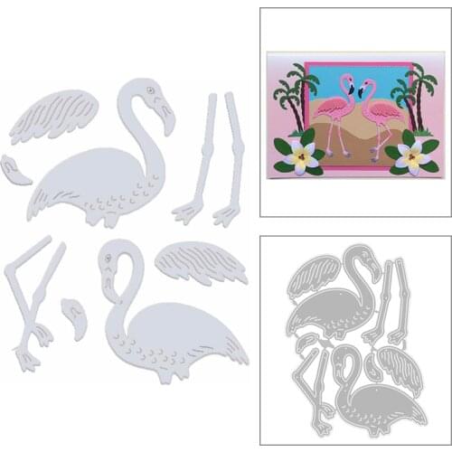 2020 New Flamingo Metal Cutting Dies and Animal Bird Die Paper Cut Scrapbooking For Crafts Greeting Card Making No Stamps Sets