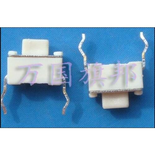 3*6*5mm white 2P push button switch / light touch switch