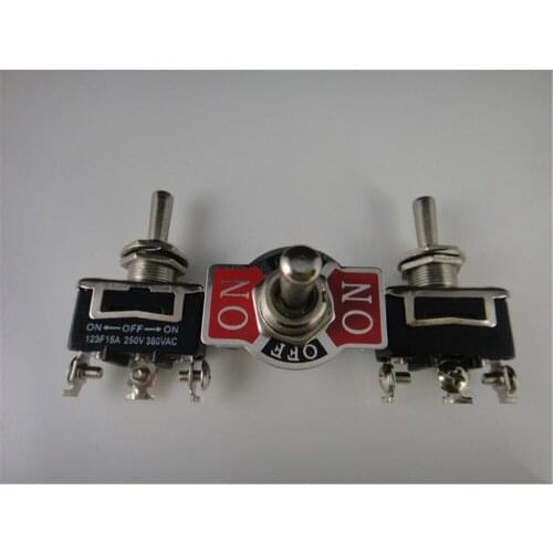 5/10pcs 3 Pin ON-OFF-ON Momentary Toggle Switch 15A/250VAC Rocker Switch