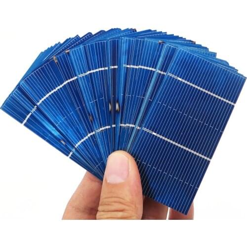 50pcs Solar Cells 125 156 Polycrystalline Solar Panel 52 78 DIY Charger Battery Charge 5V 6V 12V Silicon Sunpower 5/6 inch Poly