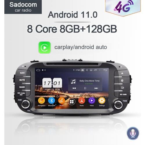 720P PX6 8" 2 din Android 10.0 Car DVD Player 8Core 4GB + 64GB For kia SOUL 2014 2015 2016 car radio 5.0 GPS Glonass autoradio