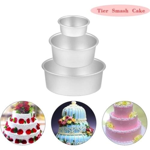 831B Bakeware Round Cake Pan with Removable Loose Bottom Quick Release Coating Chiffon Bakeware for Kitchen Baking Accessory