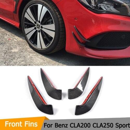 CLA Class Carbon Fiber Front trunk Side Fender Scoops guard for Mercedes Benz C117 Sport Sedan 4 Door Only 16-17 CLA200 CLA250