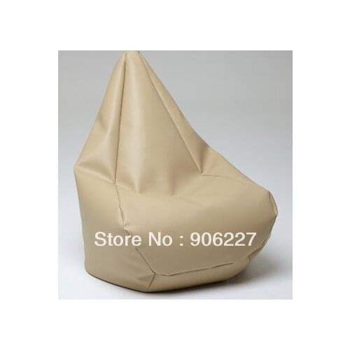 BEIGE drop bean bag chair, outdoor beanbag recliner - free shipping