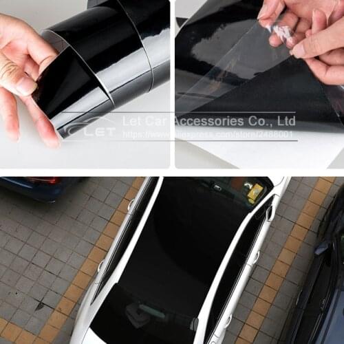 Black Bright Glossy Black Vinyl Car Decal Wrap Sticker Black Gloss Film Wrap For Motorcycle Car
