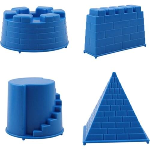 Baby Soft Rubber Dune Sand Mold Tools Set Summer Seaside Beach Educational Toys DIY Castle Model Play Sand Outdoor Toys for Kids