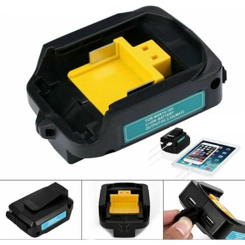 Dreamburgh USB Charger Adapter Converter For Makita ADP05 BL1815 BL1830 BL1840 BL1850 Li-ion Battery 14.4-18V Power Adapter 2020