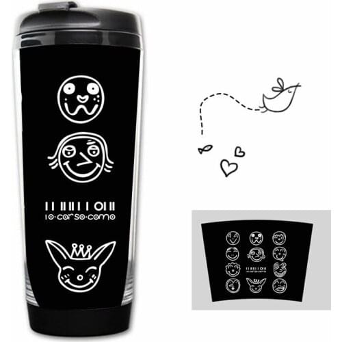WANNA ONE Paper Curved Water Bottle Student Portable Cup PARK JI HOON Kang Daniel Hwang Min-hyun Portable Rope Travel Tea Cup