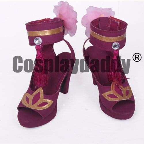 King of Glory Zhen Ji New Skin Garden Dreaming High Heel Cosplay Boots Shoes S008