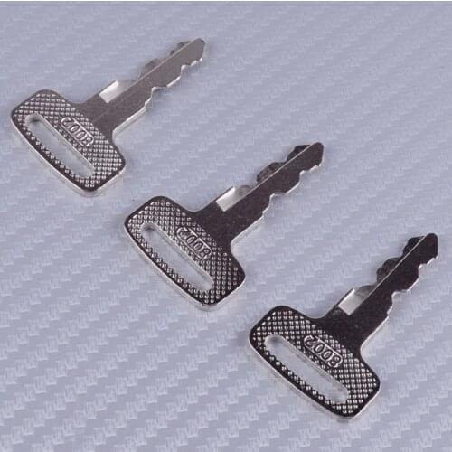 DWCX 3PCS Gas Electric Ignition key Metal Fit for Yamaha Golf Cart PTV 8002 2010-2012 2013 2014 2015 2016 2017 2018 2019 2020
