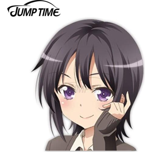 Jump Time Boku wa Tomodachi ga Sukunai Mikazuki Yozora 10.6 Sexy Big Head Anime Girl Vinyl Decal Waifu Peeker Car Stickers