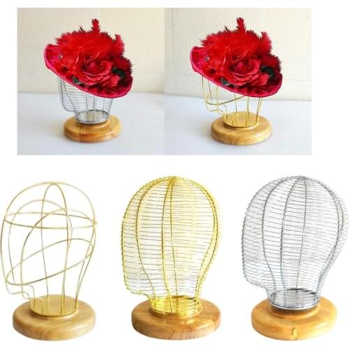 Metal Hair Mannequin Wigs Necklace Hair Jewelry Display Manikin Model Stand Rack