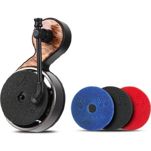 Simulation Mini Record Player Car Aroma Diffuser Retro Creative Air Outlet Aromatherapy Diffuser Interior Decoration A5KD