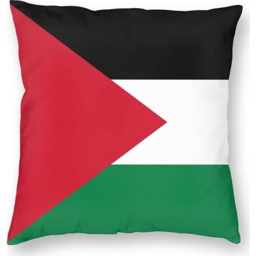 Custom Flag Of Palestine Throw Pillow Case Decoration 3D Double-sided Print Patriotic Palestine Cushion Cover for Living Room