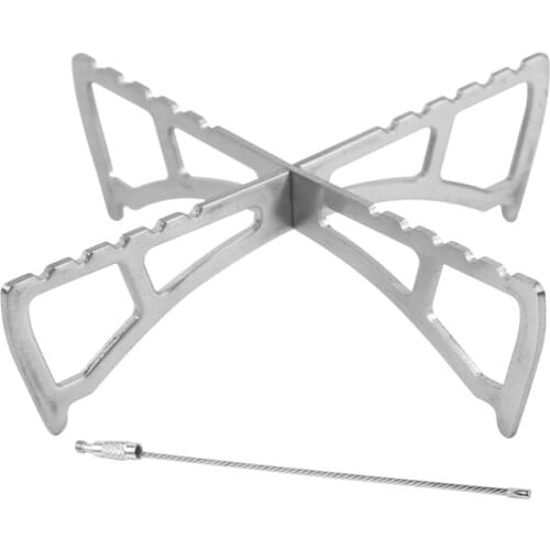 Portable Alcohol Stove Cross Stent MSR Reactor System Stove Rack Titanium/Stainless Steel Pot Bracket Camping Stove Stand H6211