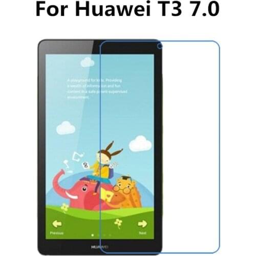 Clear Glossy Foil Screen Protector Protective Film for Huawei Mediapad T3 7.0 BG2-W09 7" Tablet Cleaning Cloth