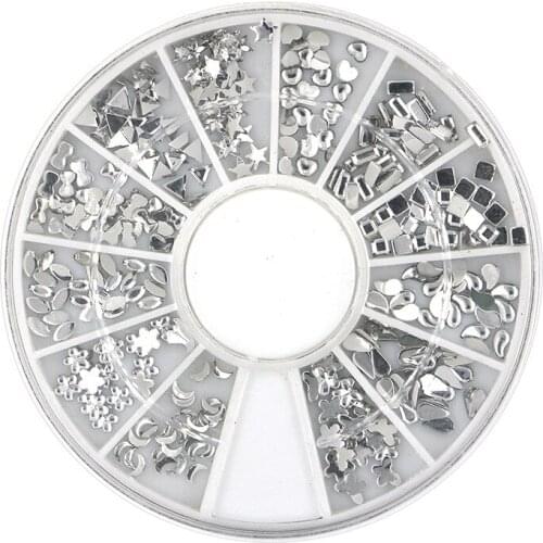 A Variety of Customized Mixed white Resin Sheet Manicure Jewelry Nail Patch 100pcs/piece 3D Nail and DIY Mobile Phone Shell