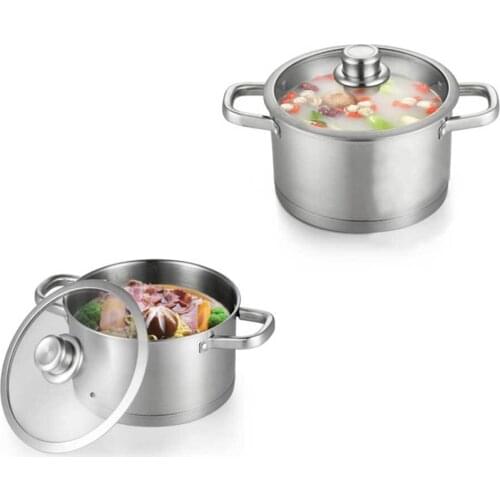 Top Grade Stainless Steel Stock Pot New Fashion Thicken Non-stick Soup Pot Multi Pot Cooker Tool