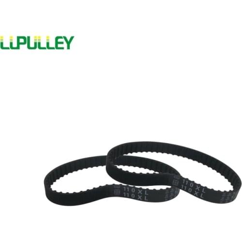 LUPULLEY XL Timing Belt 106XL/108XL/110XL/112XL/116XL/118XL/120XL 5.08mm Pitch 10mm Width Synchronous Drive Belts Black Rubber