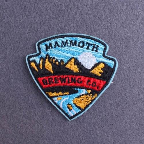 1/10 pcs Mountain Patch Iron On Patches For Clothing Punk Patches On Clothes Rock Bands Applique Hippie Patch Stripes Wholesale