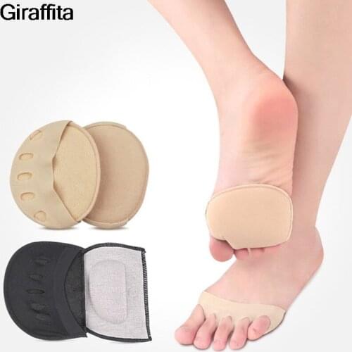 1 Pair Fabric Forefoot Pads High Heel Foot Cushions Forefoot Anti-Slip Insole Breathable ShoesWomen Protection Foot Pad