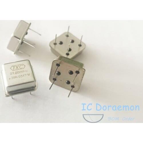 10pcs 27M 27MHZ 27.000MHZ In-line active crystal oscillator clock square half size DIP-4 OSC