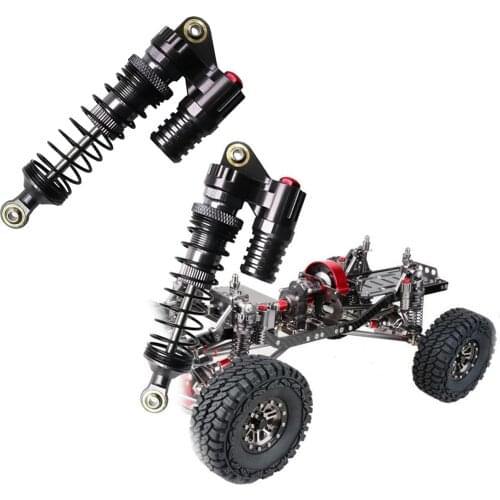 2x RC Car Shock Absorbers, 1/10 Vehicle Model Shock Absorber Damper Accessory Fit for SCX10 D90 RC Model, Easy to Install