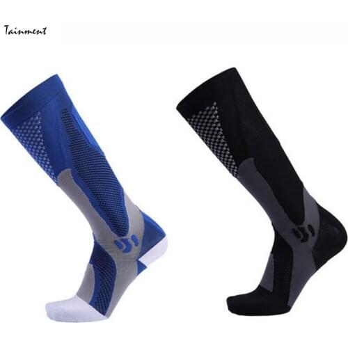 3 Pairs Men Women Knee High Compression Socks Running Gym Socks Stockings Soft Cycling Sports Socks for Soccer Basketball Sports