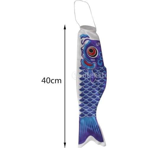 4pcs 40cm Koi Nobori Carp Wind Sock Koinobori Fish Kite Flag Hanging Decor