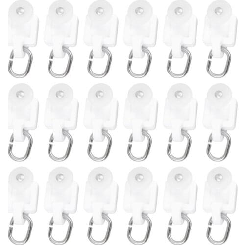 50PCS Curtain Rolle Curtain Rail Accessories Mute Hook Track Pulley Ball Hook Roller Curtain Decorative Accessories