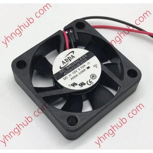 ADDA AD0412UB-G70 DC 12V 0.12A 40x40x10mm 2-Wire Server Cooling Fan
