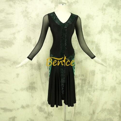 Free Shipping Latin Dance Skirt For Women Professional Sumba Dancing Skirt Adult Rumba QiaQia Latin Dress Latin Performances Dre