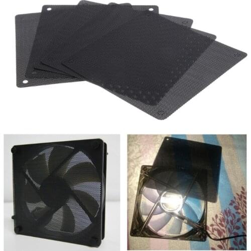 5Pc Computer Mesh PVC Case Fan Dust Filter Dustproof Cover Chassis Dust Cover