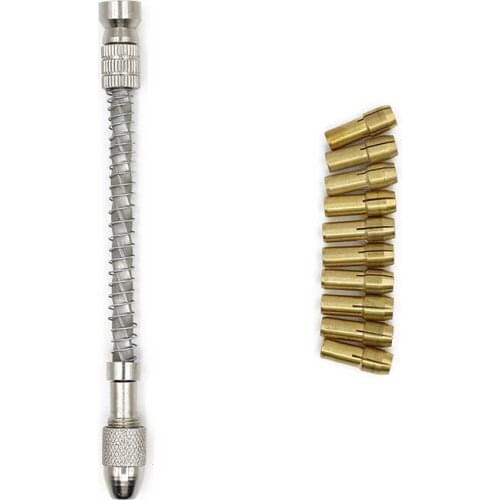 Wood Spiral Hand Drill&Spring Manual Wire Twisting Drilling Jewelry Watch Repair Jewelry Tools Beading Reaming Hand Twist Drill