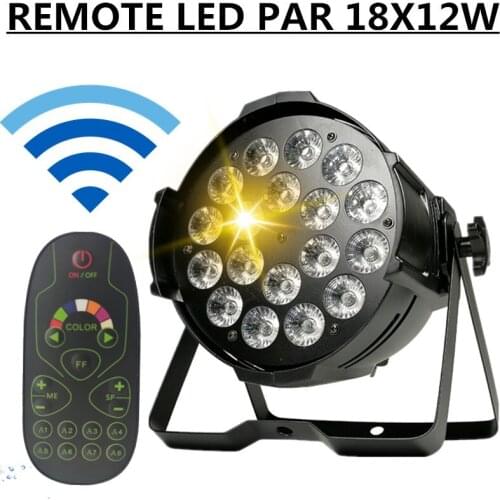 Remote LED PAR , 18X12W RGBW PAR led wash ligh Professional stage dj light