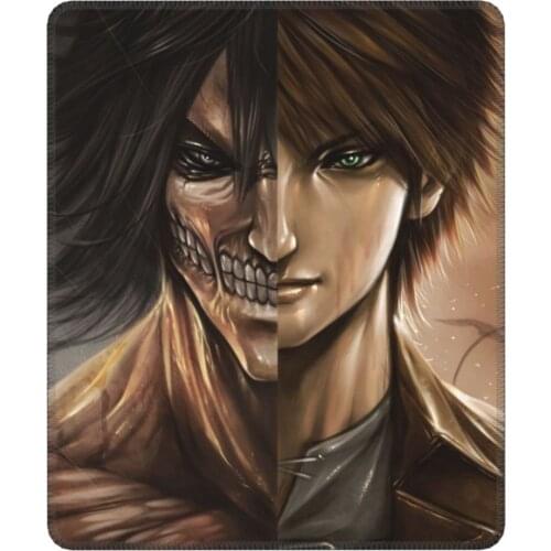 Attack On Titan Best Anime Funny Mouse Pad Eren Shingeki no Kyojin Antislip MousePad Natural Rubber Gamer Computer Laptop Pad