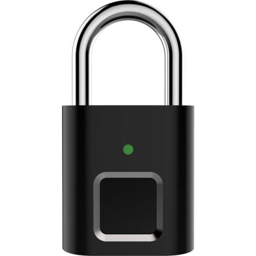 Mini Anti-theft Door Lock Smart Keyless USB Rechargeable Fingerprint Padlock For Locker Intelligent Home Keyless Lock