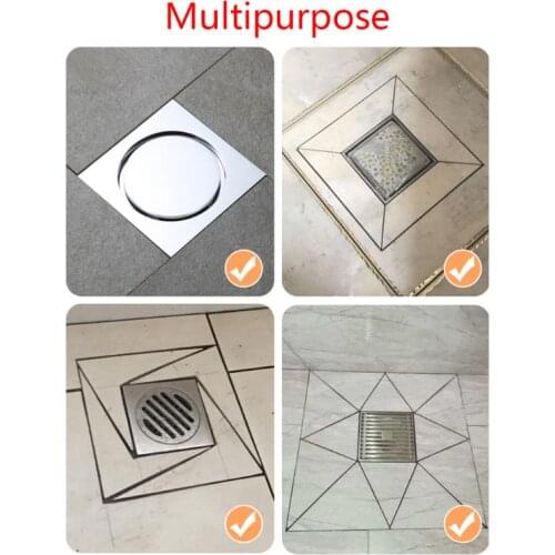 Multifunctional Triangle Floor Drain Ruler Stainless Steel Angle Rulers Durable Floor Drain Ruler