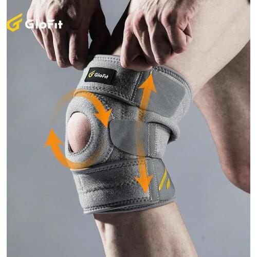 Glofit Knee Support Brace For Knee Pain 3 Bandage Patella Band Wrap Cap Stabilizer Sport Knee Pads Protector Tendon Belt