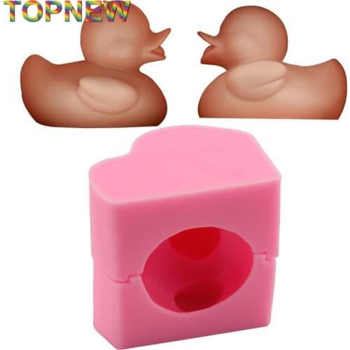 Top New arrived 2pcs/set Big Duck Silicone Steamed folder Molds, Sugar Molds, Chocolate moulds, Cake Decoration Tools C3006