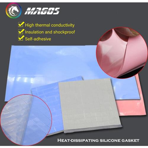 High-Conductivity Thermal Pad Silica Conductive Silicone Grease 12W/m.k,For CPU/GPU/VRAM /M.2 SSD , PC Computer Cooling,Pink