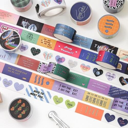 Japanese Washi Tape Cute Decorative Adhesive Paper Washi Masking Tapes Scrapbooking Diy Crafts Gift Wrapping